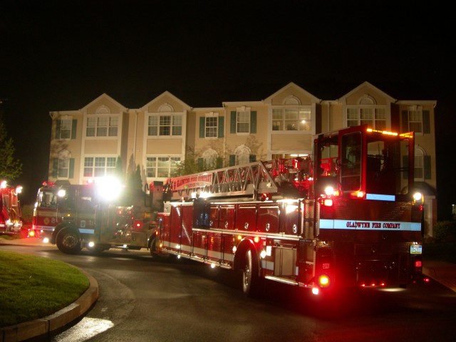 Ladder 24 in service in Montgomery Township during a stand by assignment - April 2008