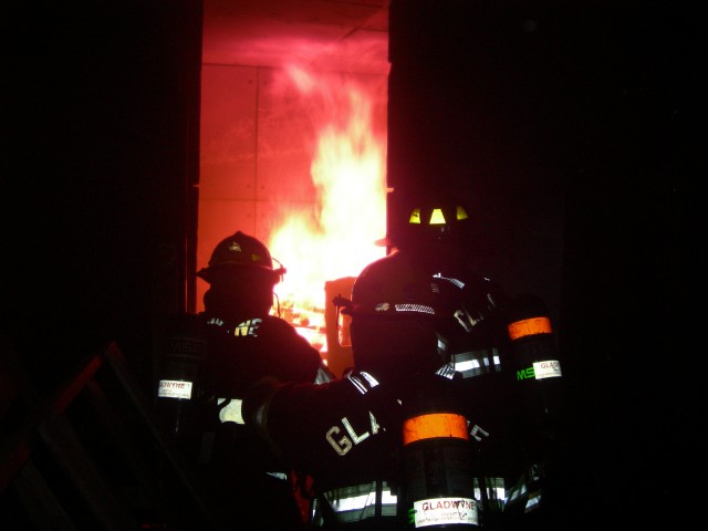 Lower Merion Training Tower Burn Drill