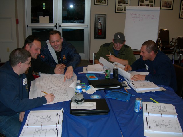 Gladwyne members at ICS 300 Class hosted at Gladwyne Fire Company - Jan 2008